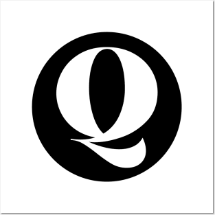 Q (Letter Initial Monogram) Posters and Art